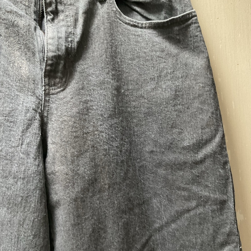 Wild Fable Distressed Straight Jeans in Black Size 14R - Picture 2 of 6